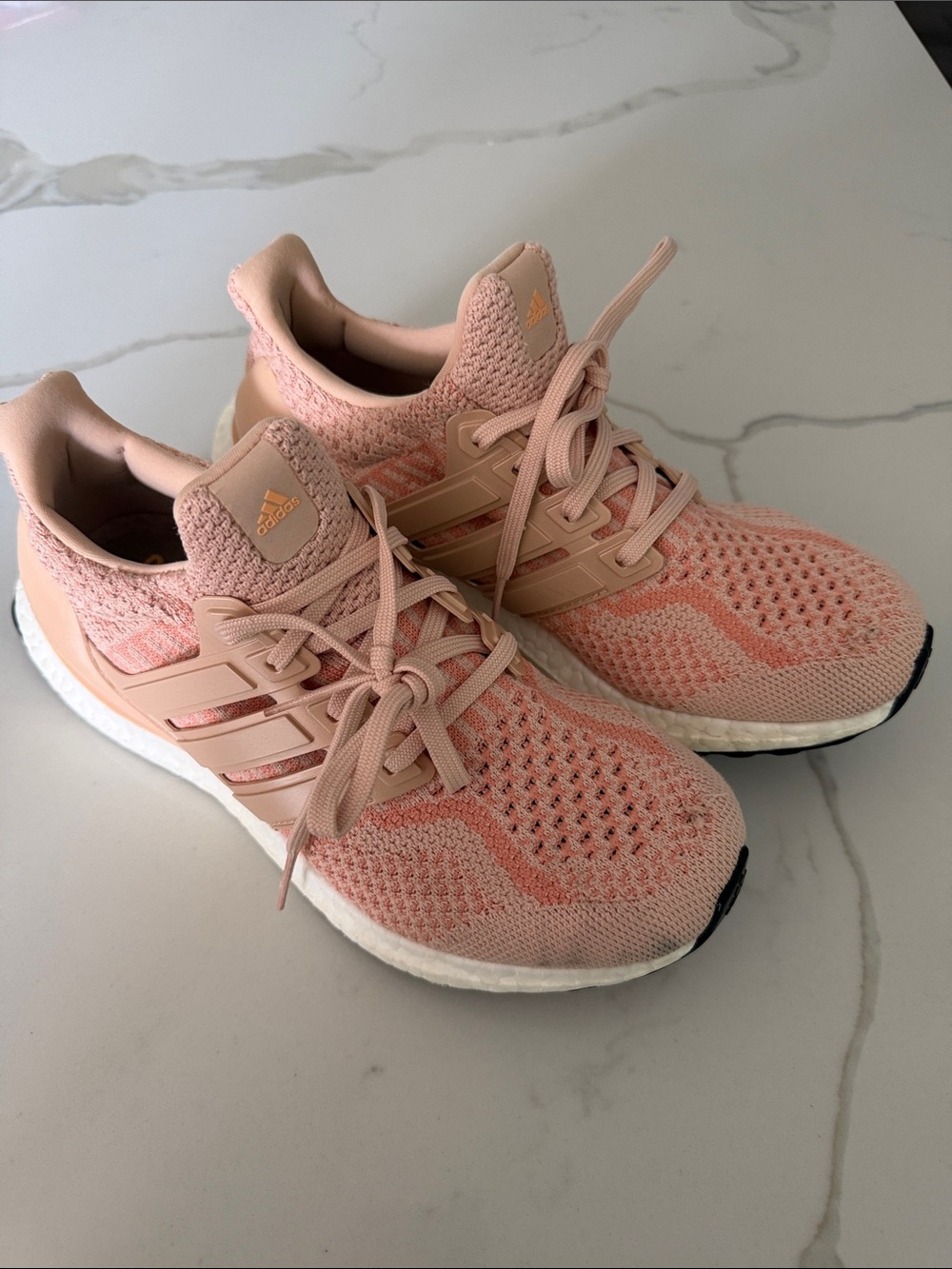 adidas Women's ultraBoost Running Shoe - Pale Pink/Blush - Picture 5 of 14